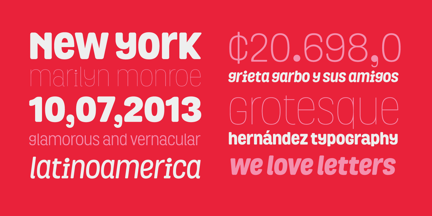 Grota Rounded Thin Font preview
